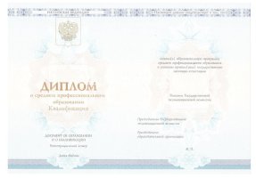 Диплом колледжа 2014 - 2019 в Благовещенске
